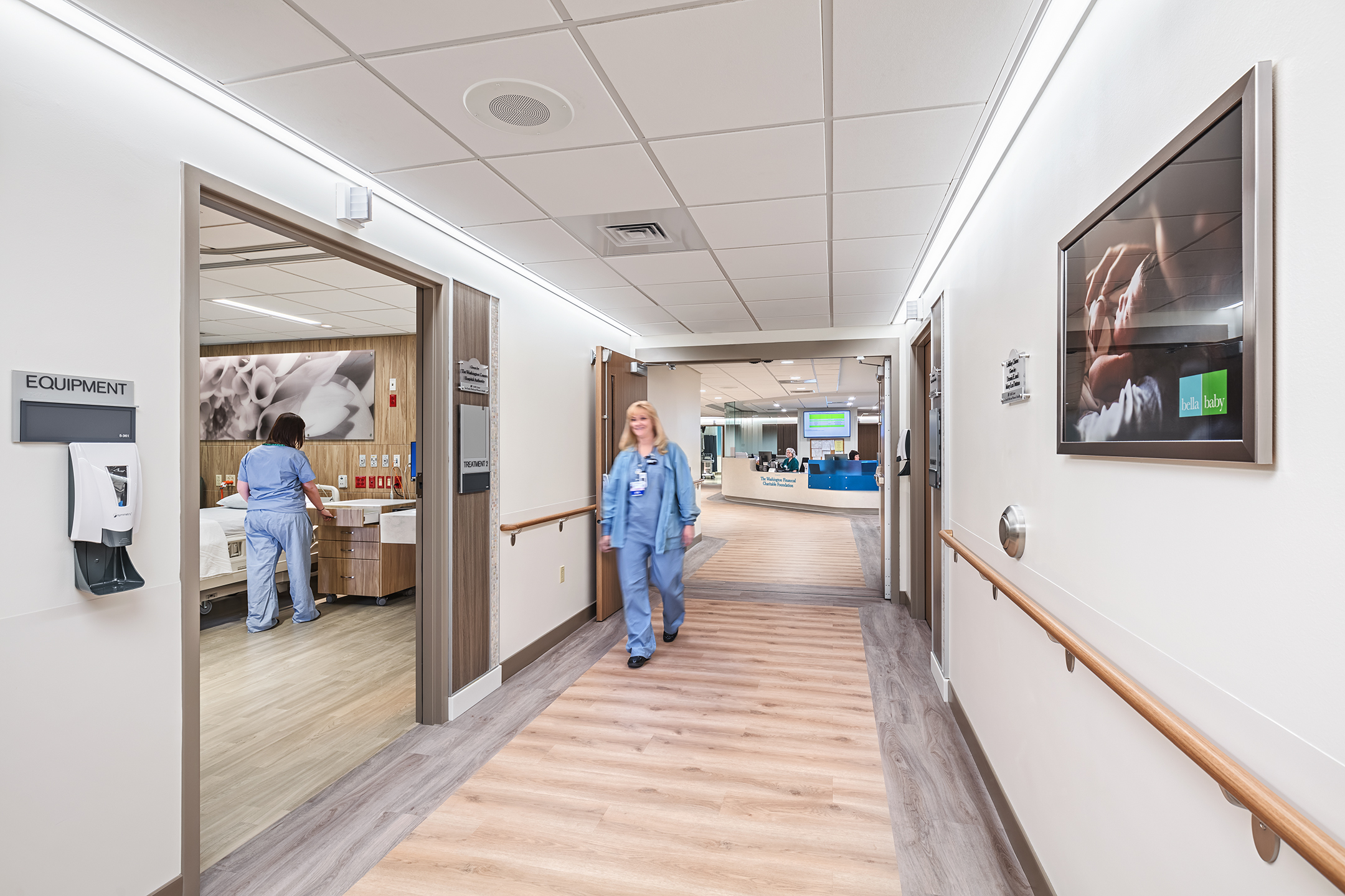 View of Corridor in Washington Health System CARE Center for Family Birth & Women's Health