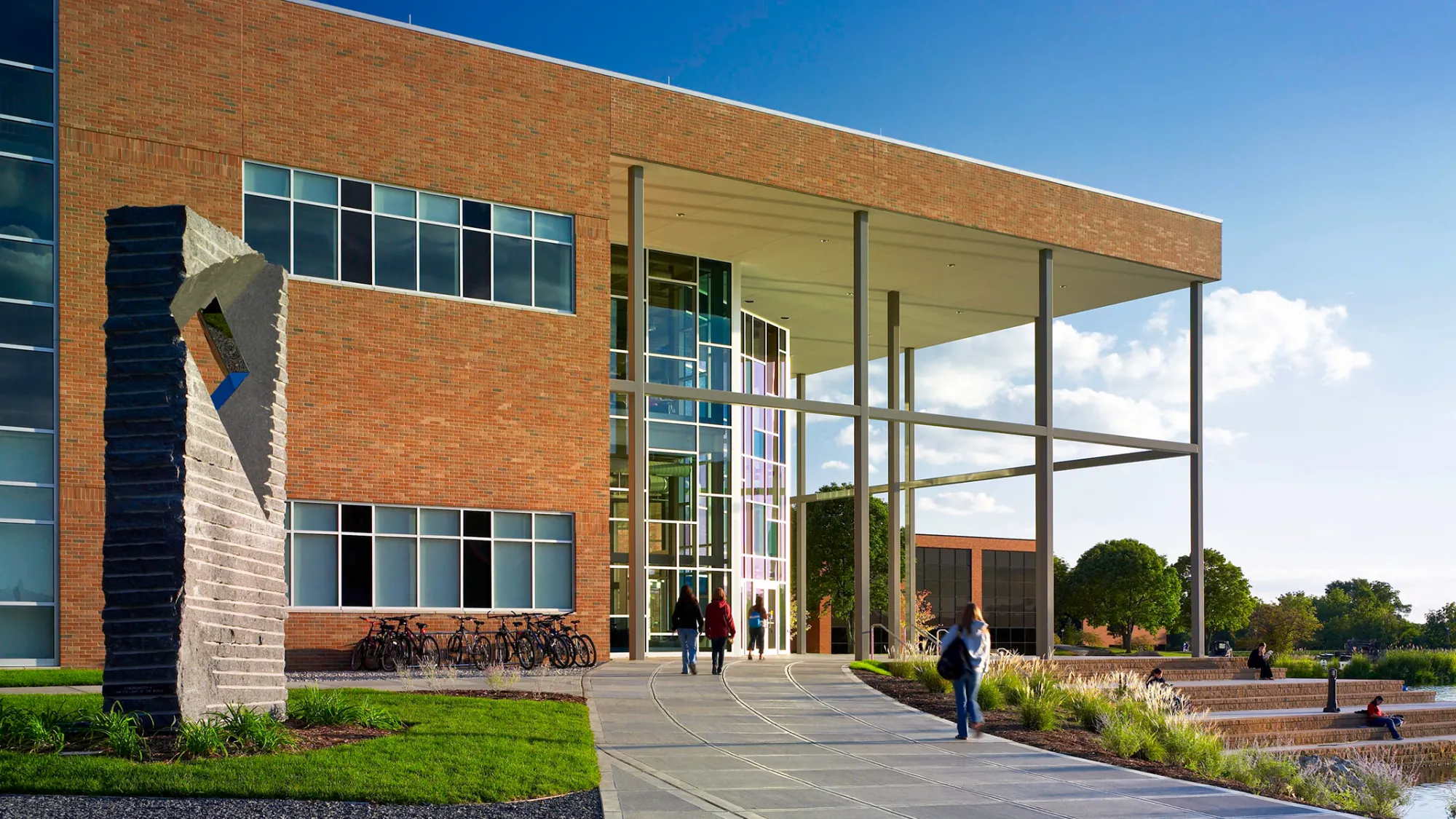 building on college campus