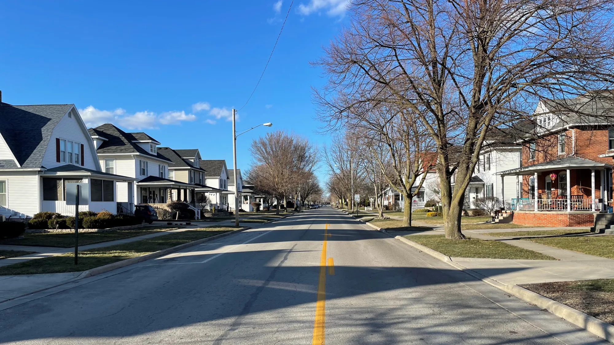 view of a neighborhood road