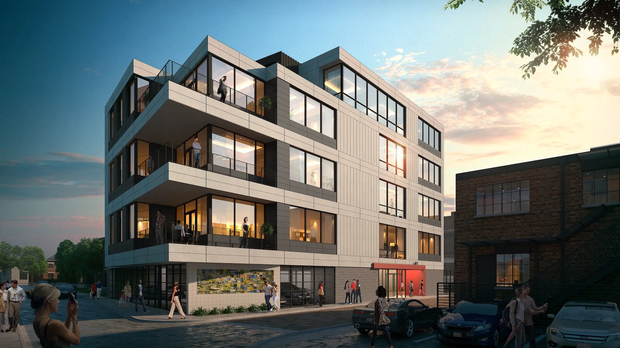 exterior building rendering