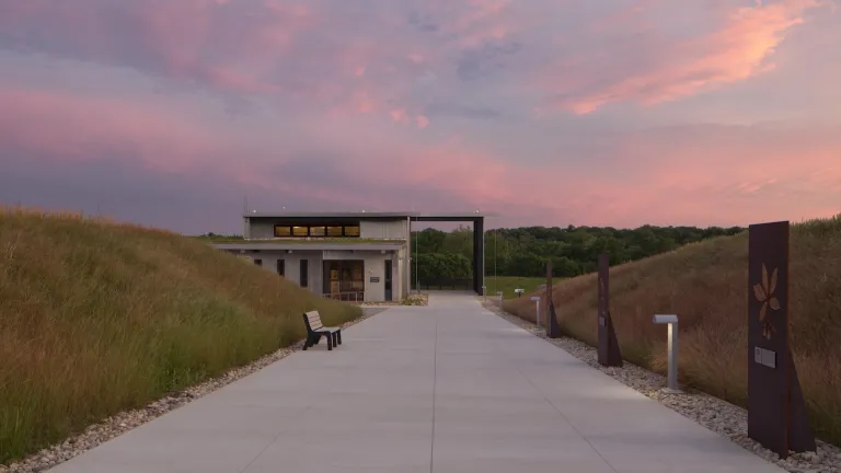 Subset at the down ramp leading to the Battelle Darby Creek Nature Center 