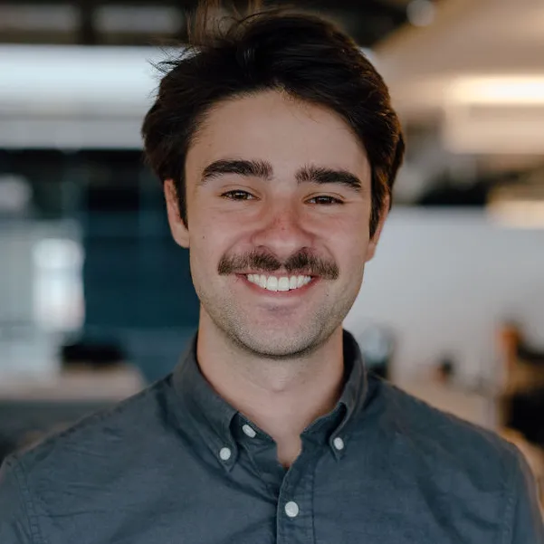 man in gray button-up shirt