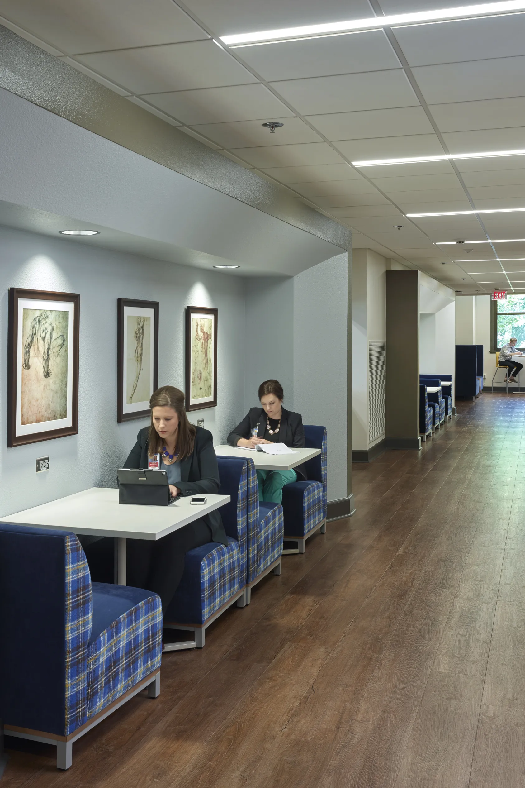 corridor with soft seating