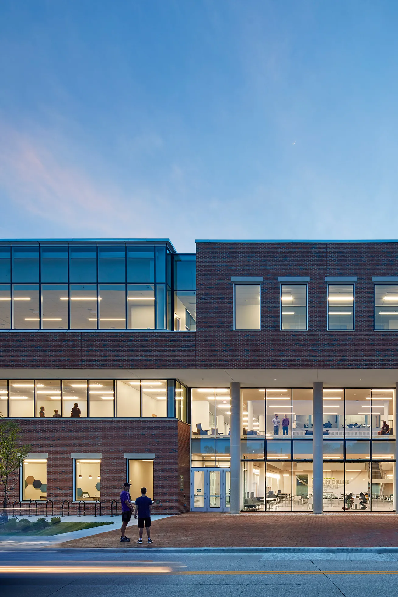 building exterior at dusk