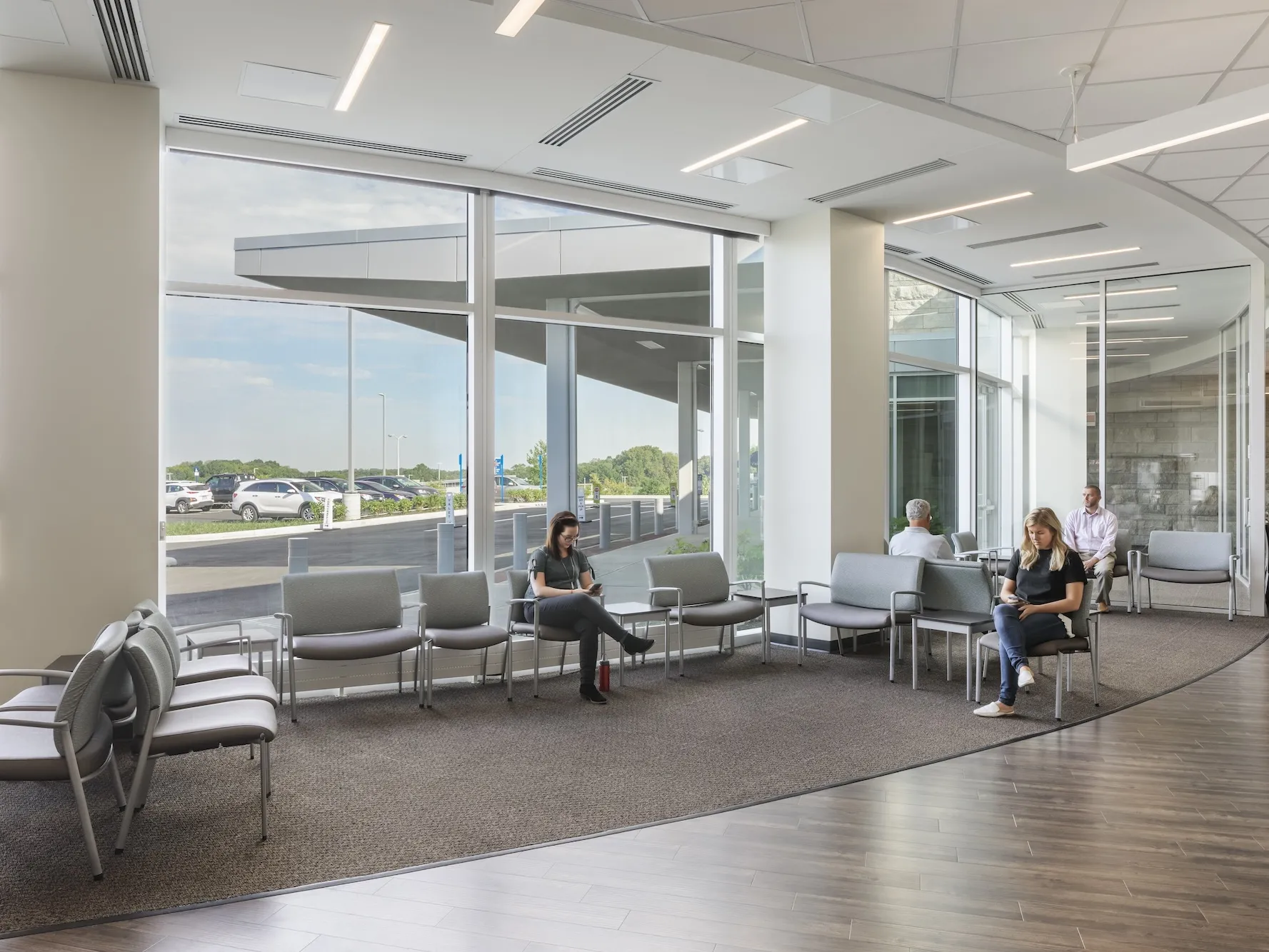 Interior, waiting room of the Adena Health Emergency Department