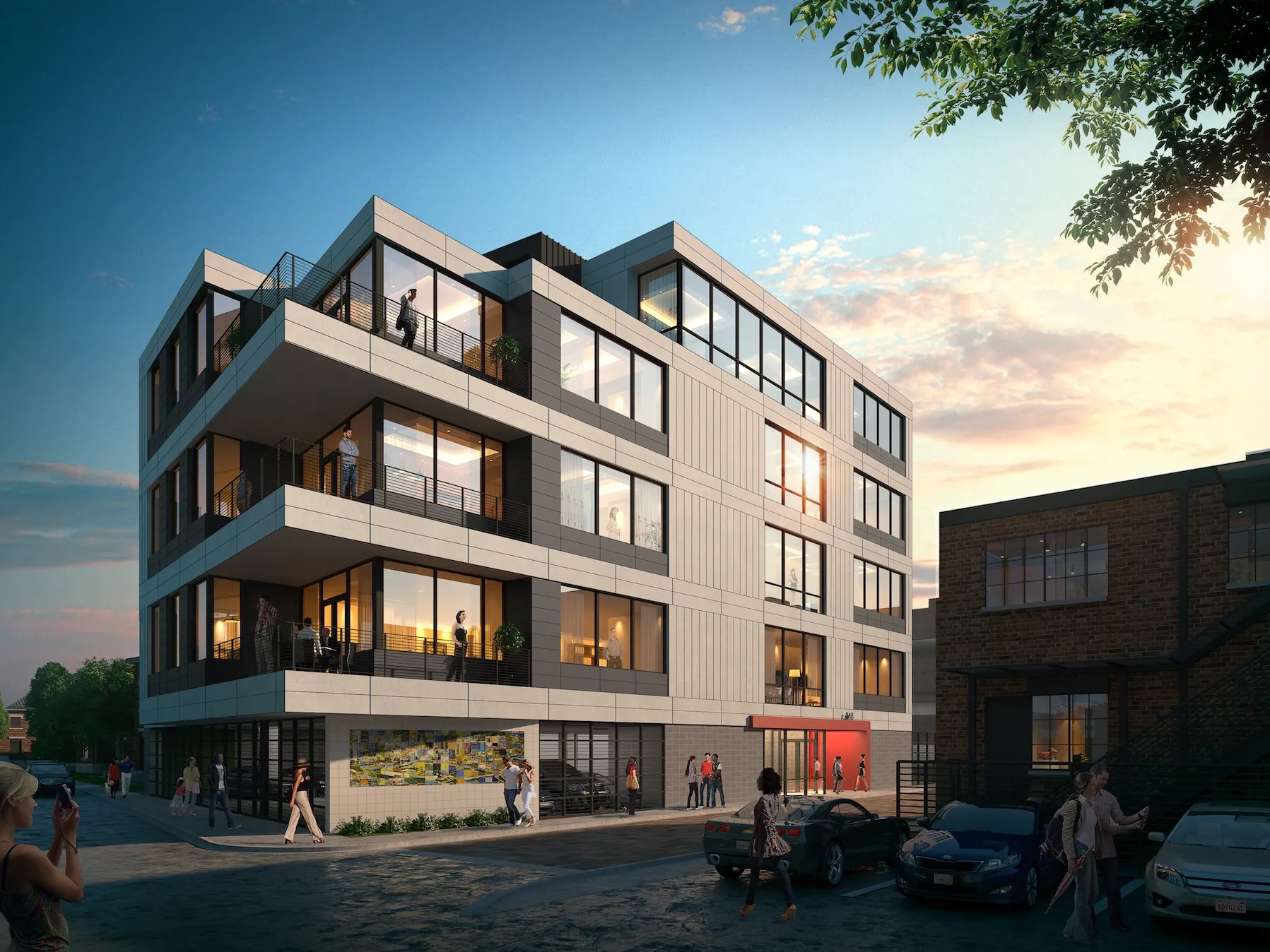 exterior building rendering