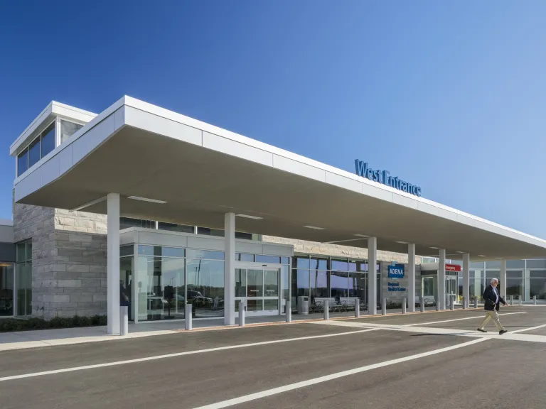 Exterior, West Entrance of the Adena Health Emergency Department
