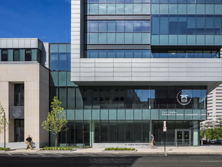 Front St Facade of the Michael B. Coleman Government Center