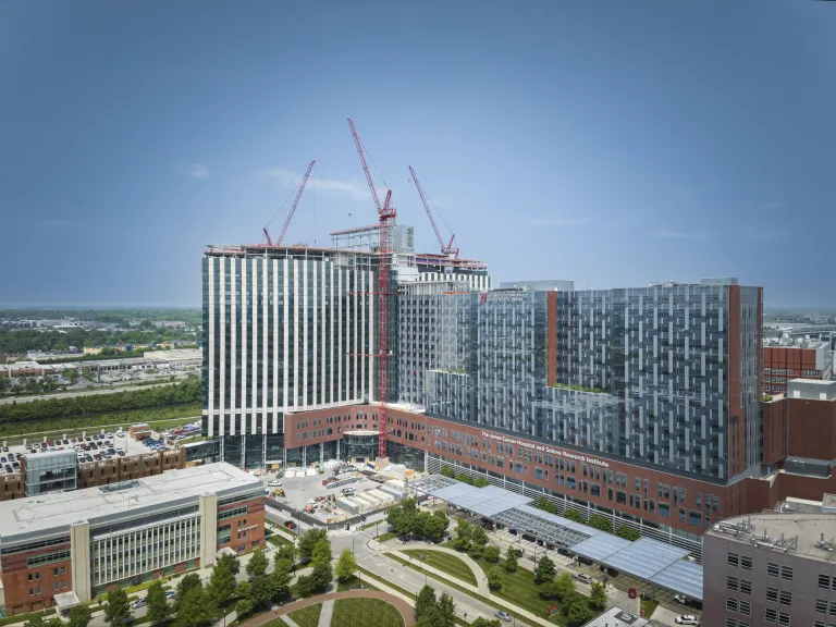 hospital tower under construction