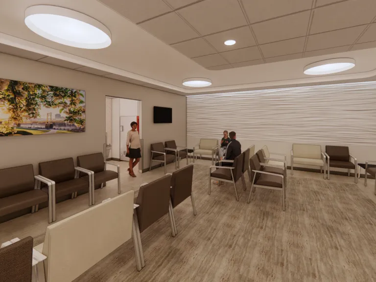 rendering of emergency department waiting room