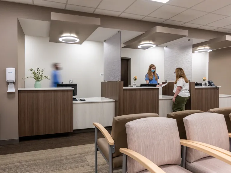 hospital registration counters