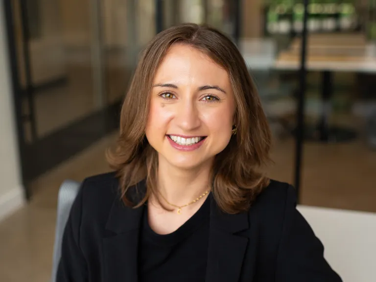 woman in black blazer